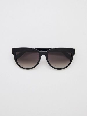 Черные очки солнцезащитные Alexander Mcqueen