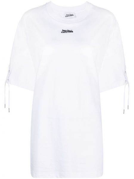 T-shirt di cotone oversize Jean Paul Gaultier bianco