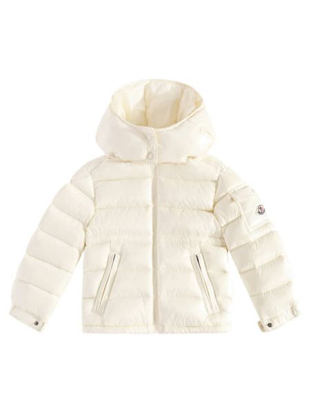 Untuvatakki tytöille Moncler Enfant valkoinen