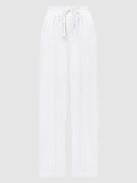 Смугасті прямі брюки Dondup білі