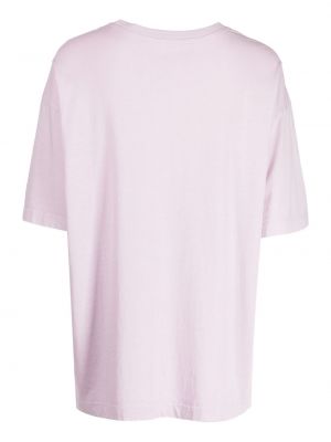 Medvilninis marškinėliai The Upside violetinė