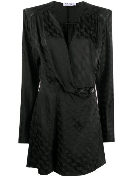Mini vestido con estampado geométrico The Attico negro