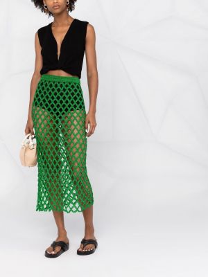 Zelené pouzdrová sukně Cult Gaia
