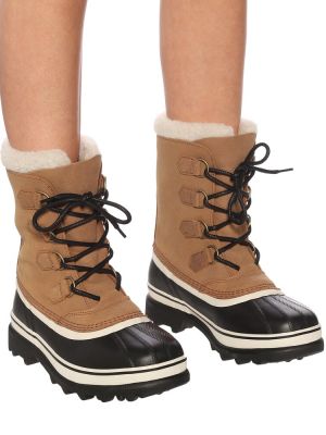 Зимни обувки за сняг от набук Sorel кафяво