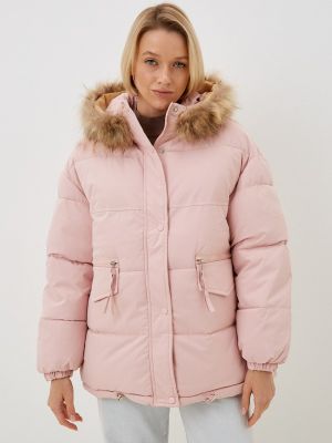 Утепленная куртка Moki розовая