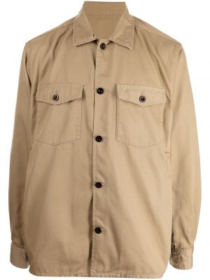 Camisa con botones Sacai marrón