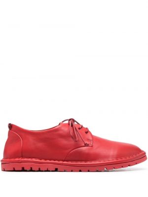 Nėriniuotos iš natūralios odos oksfordo batai su raišteliais Marsell raudona