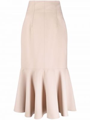 High waist rock mit schößchen Philosophy Di Lorenzo Serafini beige