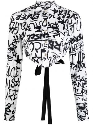 Cămășă de blugi cu imagine Versace Jeans Couture