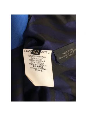 Abrigo de lana Versace Pre-owned azul