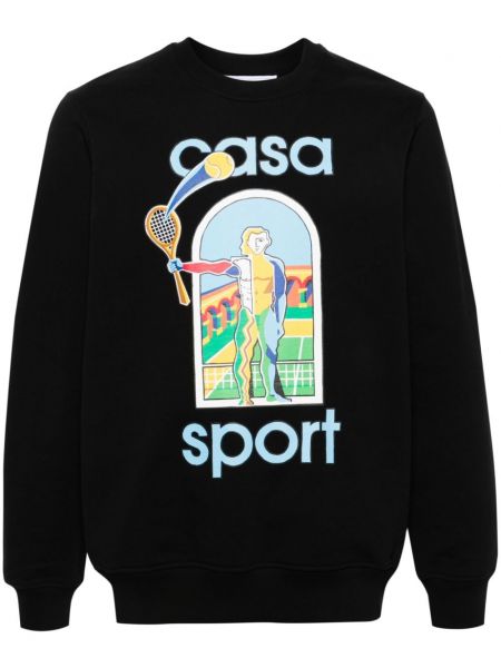 Sweatshirt aus baumwoll Casablanca schwarz