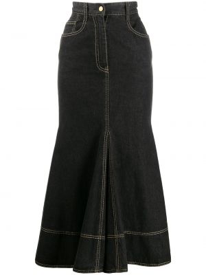 Džínová sukně s páskem Moschino Pre-owned