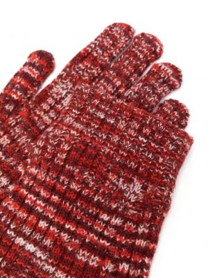 Rękawiczki wełniane Missoni czerwone