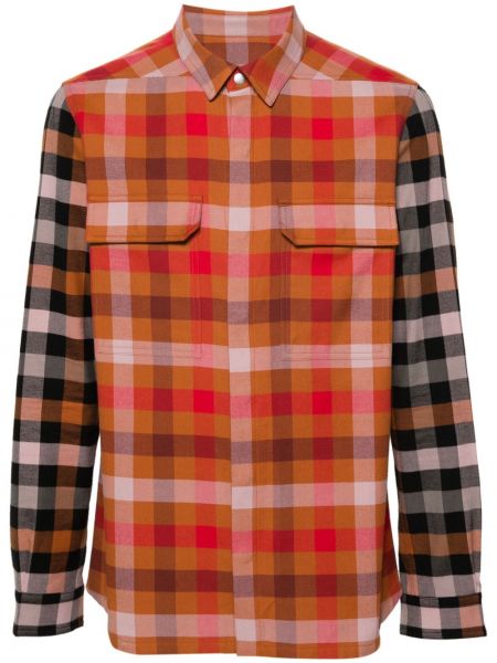 Βαμβακερό πουκάμισο Rick Owens πορτοκαλί