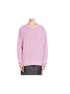 Jersey de algodón de punto de tela jersey Max Mara Weekend rosa