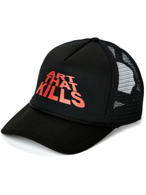 Tinklinis raštuotas kepurė su snapeliu Gallery Dept. juoda