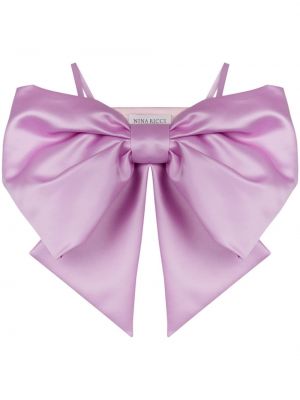 Satin top mit schleife Nina Ricci pink