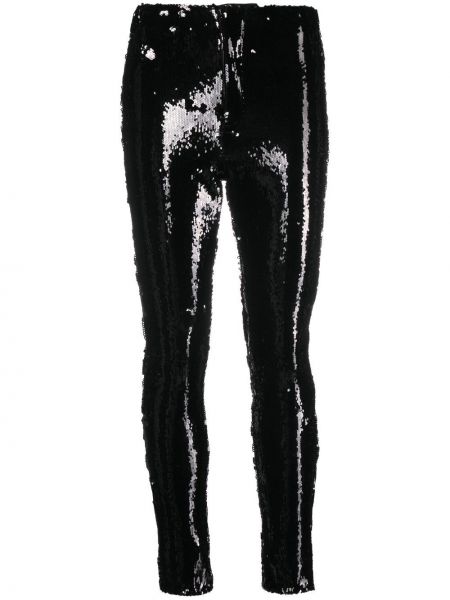 Pantaloni con paillettes Isabel Marant nero
