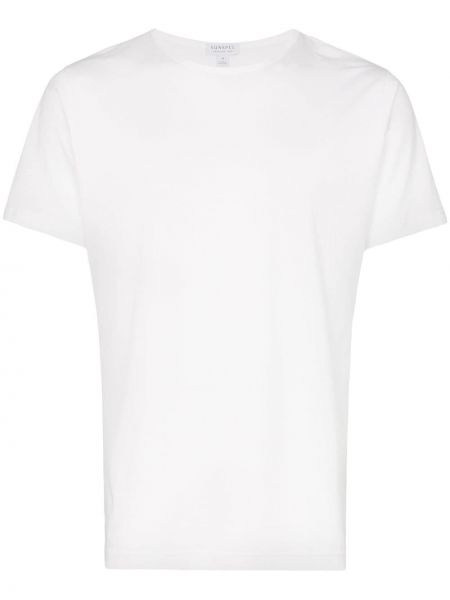 Camiseta manga corta Sunspel blanco