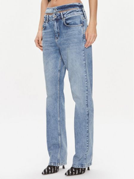 Slim fit skinny farmernadrág Karl Lagerfeld Jeans kék