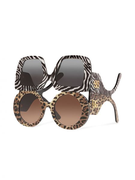 Okulary przeciwsłoneczne chunky Dolce & Gabbana Eyewear czarne