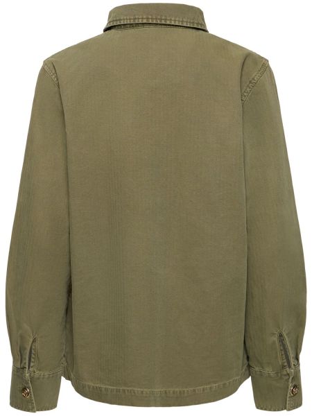 Βαμβακερός μπουφάν Anine Bing πράσινο