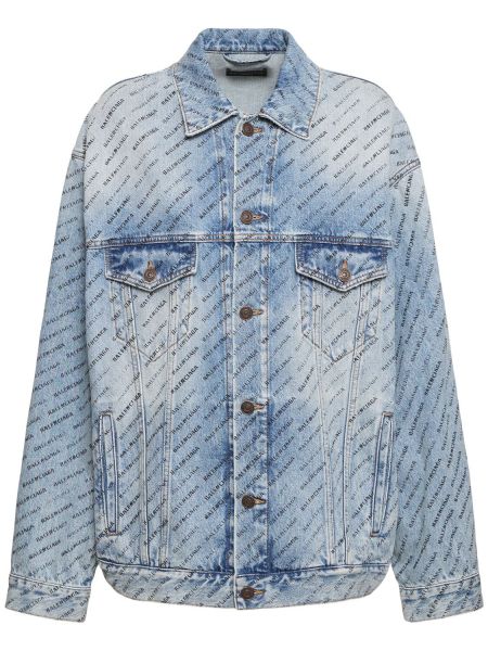 Denimjakke Balenciaga blå