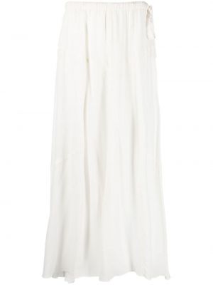 Asymetrická dlhá sukňa Isabel Marant étoile biela