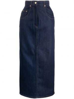 Džínsová sukňa Nina Ricci modrá
