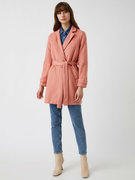 Розовое пальто Koton
