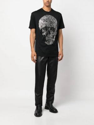 Koszulka z nadrukiem z wzorem paisley Philipp Plein czarna