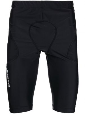 Pantaloni scurți pentru ciclism cu imagine Marine Serre negru