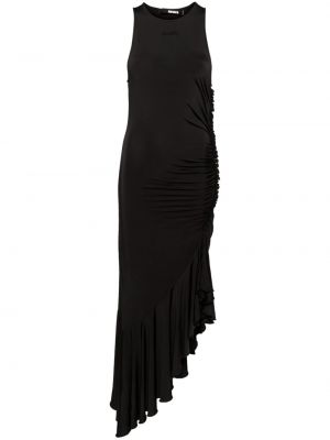 Asimetriškas vakarinė suknelė Rotate juoda