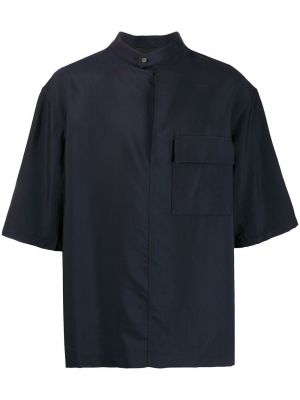 Marškiniai su stovinčia apykakle oversize 3.1 Phillip Lim mėlyna