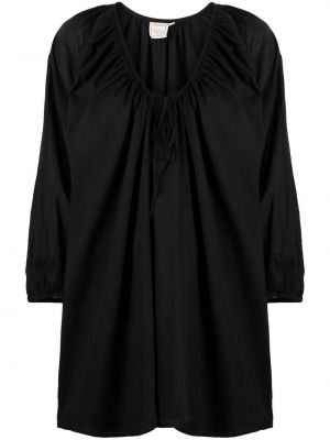 Памучна коктейлна рокля Deiji Studios черно