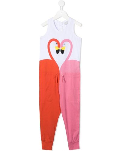 Trykt jumpsuit for jenter Stella Mccartney Kids hvit