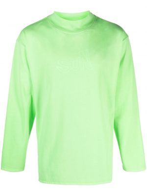 Bluza bawełniana z nadrukiem Erl zielona
