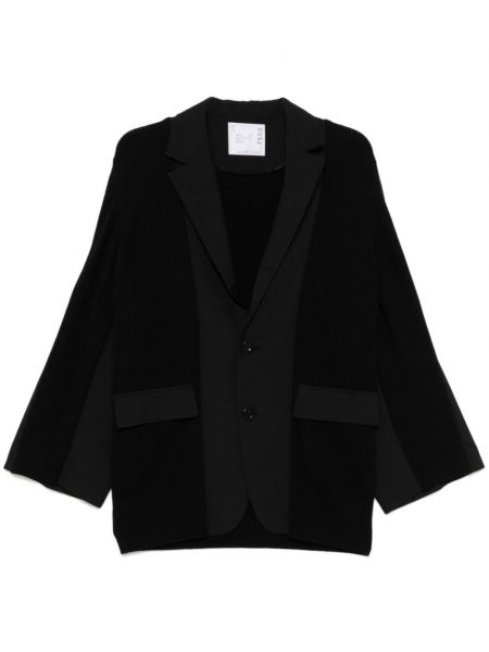 Strikket blazer Sacai sort