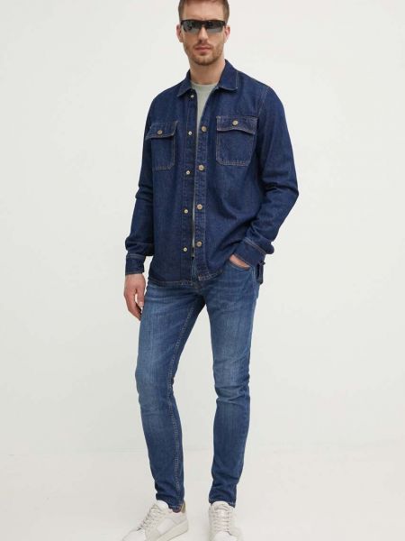 Traper jakna oversized bootcut Pepe Jeans plava