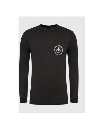 Klasické bavlnené priliehavé športové tričko Vans - čierna