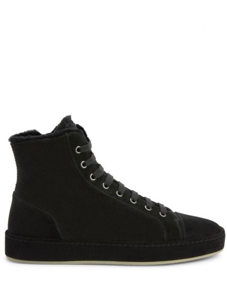 Süet sneaker Giuseppe Zanotti siyah