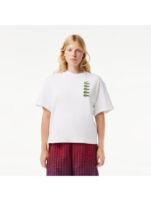 Camiseta oversized Lacoste blanco