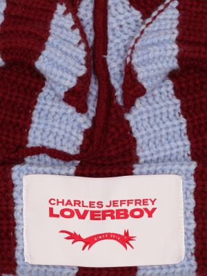 Pruhovaná čiapka Charles Jeffrey Loverboy modrá