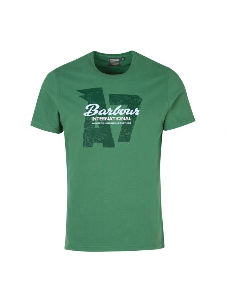 T-shirt mit print Barbour grün