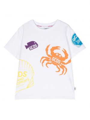 T-shirt för tjejer Gcds Kids vit