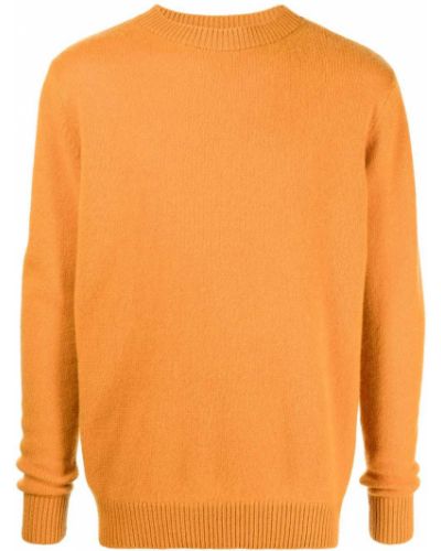 Кашмирен пуловер The Elder Statesman оранжево