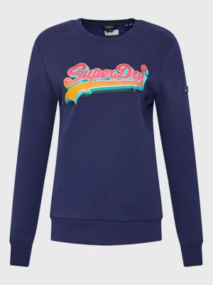 Sportinis džemperis Superdry mėlyna