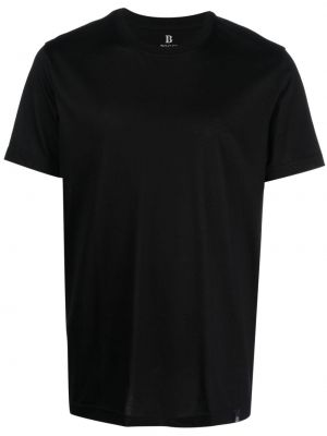 Kokvilnas t-krekls Boggi Milano melns