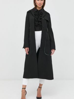 Вълнено палто с изолация Victoria Beckham черно