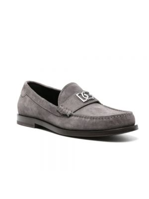 Loafers de ante Dolce & Gabbana gris